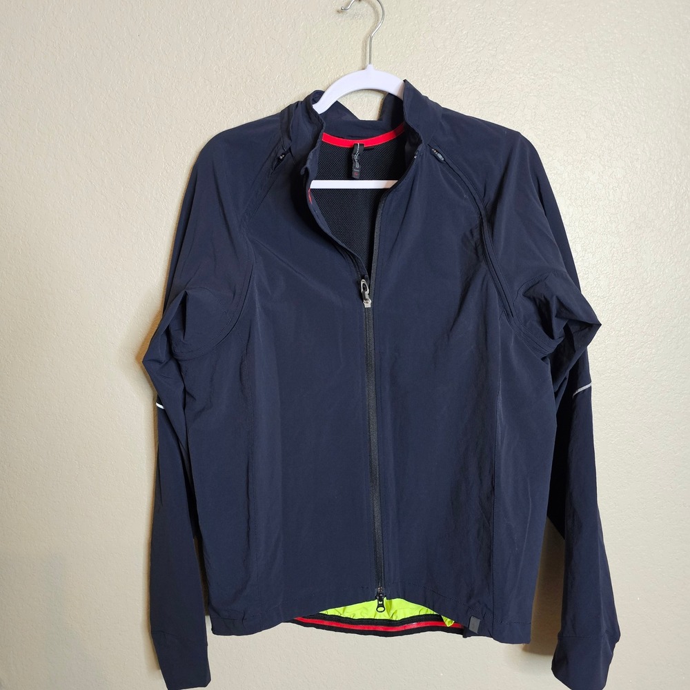 Specialized Deflect Hybrid Jacket Mens‎ Large Black Convertible Cycling Vest